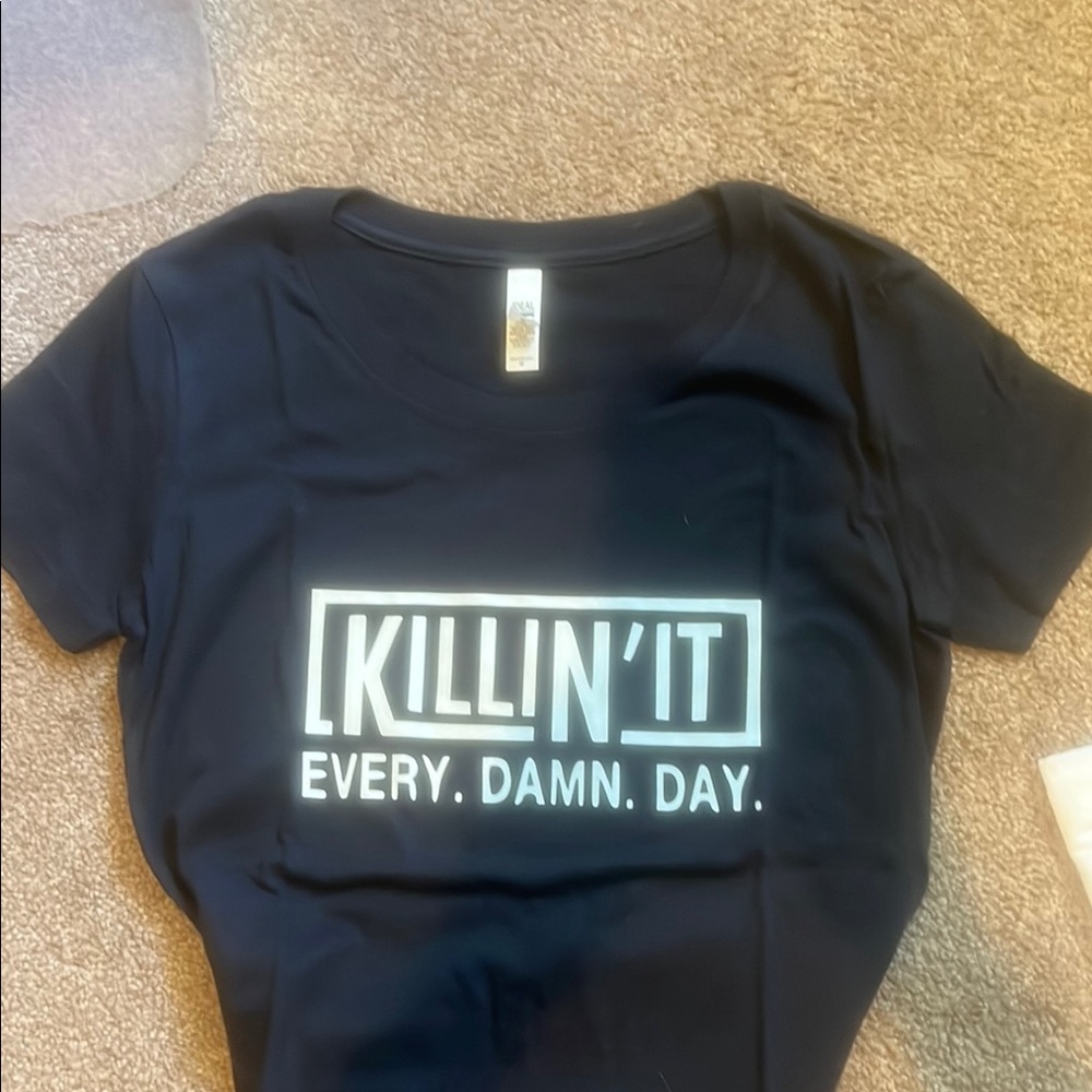 Black Graphic Tee - Killin' It Every Damn Day
